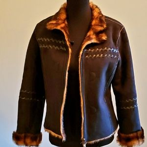 Reversibke Suede/fur jacket